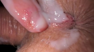 Close up fuck with creamy roommate&comma; the hottest asshole