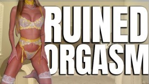 YOUR FIRST RUINED ORGASM - FEMDOM POV - JOI - FAKE TITS - BIG ASS