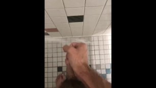 Quick Nut in the Gym Shower