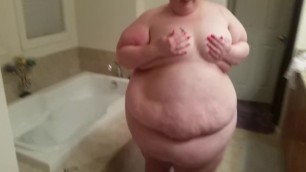 SSBBW Weigh in and Shower