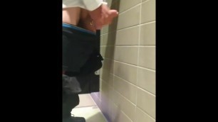 Cumming on the Toilet Wall