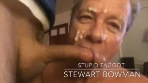 Fag Blows Clouds with Cum Covered Face