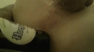 Getting Freaky with a Beer Bottle Tight Lil Ass. needs BBC
