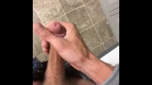 Almost Caught Jacking in Locker Room at Work