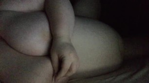 BBW Secretly Edging with Nipples and Spanking WET PUSSY