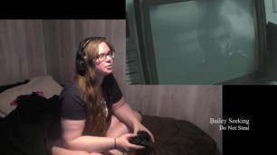 BBW Gamer Girl Drinks and Eats while Playing Resident Evil 2 Part 8