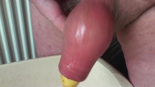 Piss with potato in foreskin #3