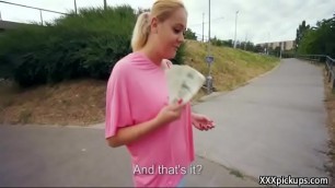 Public Pickups - Amateur Euro Slut Seduces Tourist For Money 27