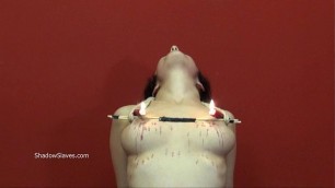 Beauvoirs amateur tit t&period; and hot wax punishment of private bdsm slave