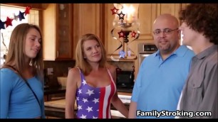 Fucking New Step Sister My Old Fuck Buddy On The 4th Of July-FamilyStroking&period;com