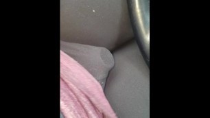 New Car, new Cum!! **driving & getting off with Vibrator in my Leggings**
