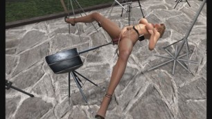 Pantyhose Solo with Fucking Machine
